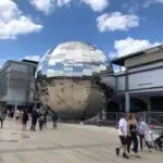 How much does the world’s largest disco ball weigh?