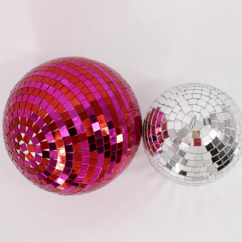 6inch red mirror ball
