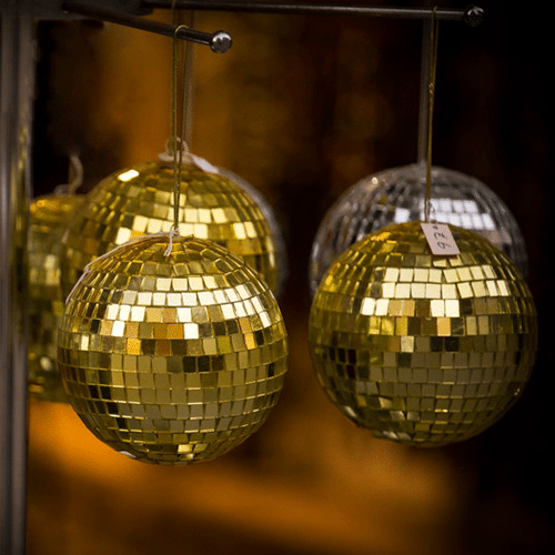 Xmas tree decorations disco ball