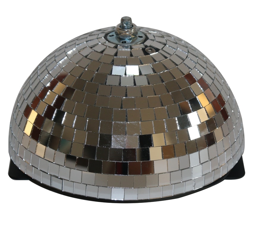 Gold Half Mirror Ball 12inch 30cm-With Built In Motor disco mirror ball  manufacturer China Best Disco Mirror Ball and stage light Factory