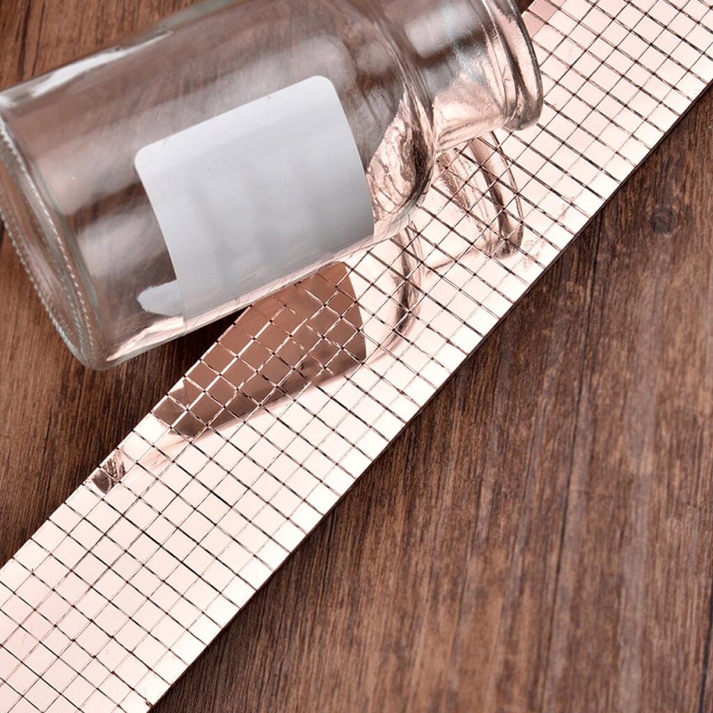 Self Adhesive Glass Mosaic Wall Decorative Antique Mirror Tiles