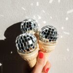 disco ball ice cream cone