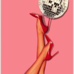 vintage disco ball wall decor