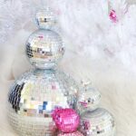 diy disco ball snowman a bubbly life