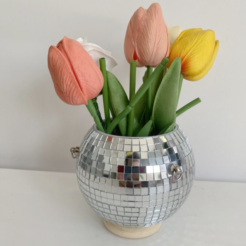 mini 4inch 10cm disco ball planter