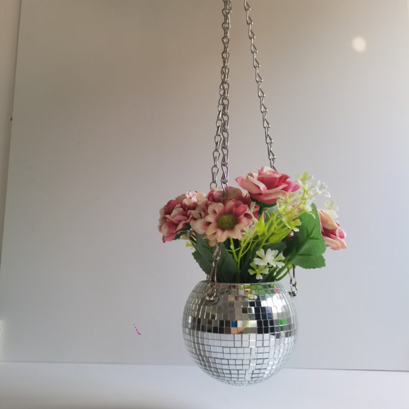 mini 4inch 10cm disco ball planter