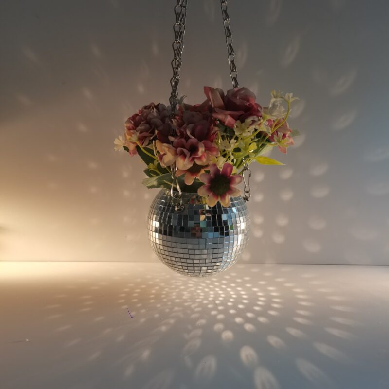 mini 4inch 10cm disco ball planter