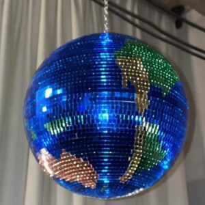 Making a Bold Statement in Small Spaces with a 40-Inch Disco Ball