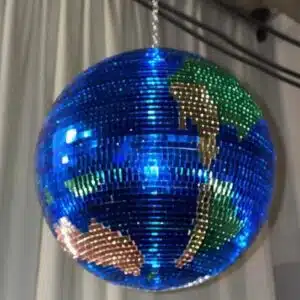 Making a Bold Statement in Small Spaces with a 40-Inch Disco Ball