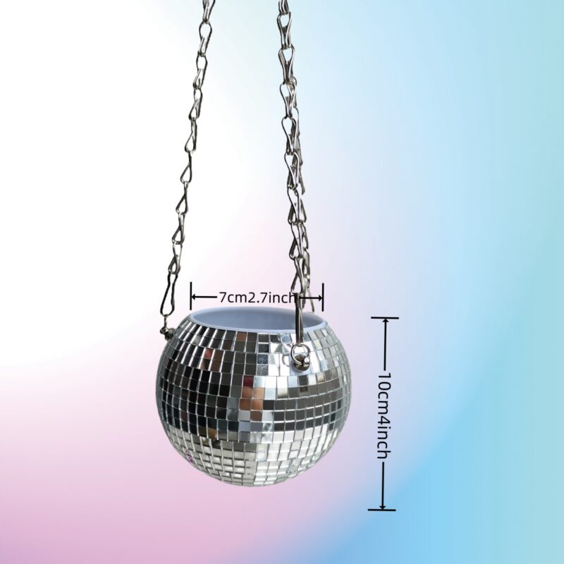 mini 4inch 10cm disco ball planter