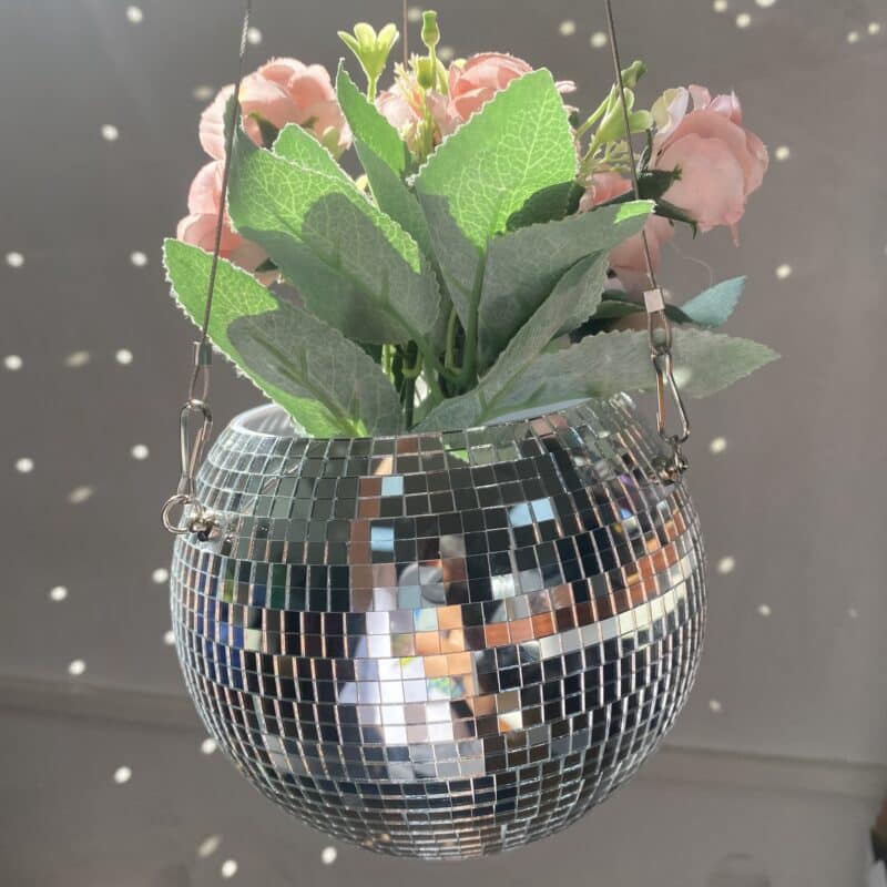 disco ball planter