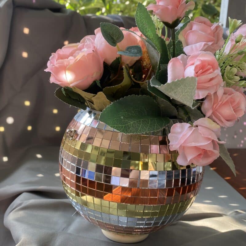 disco ball planter