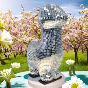 disco alpaca statue