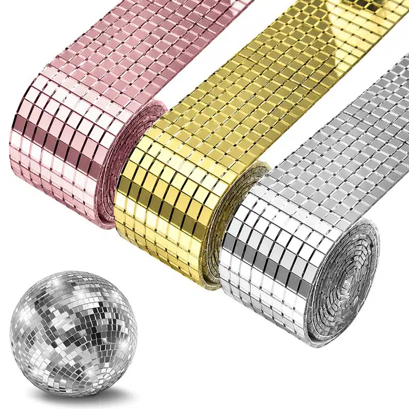 disco diy mirror tiles