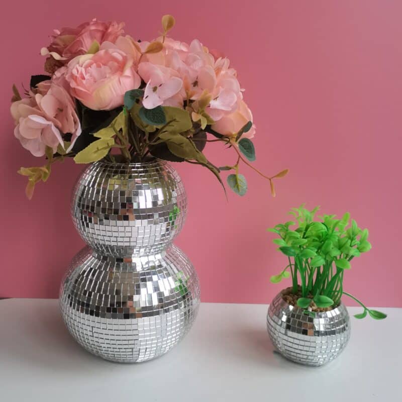 disco flower vase