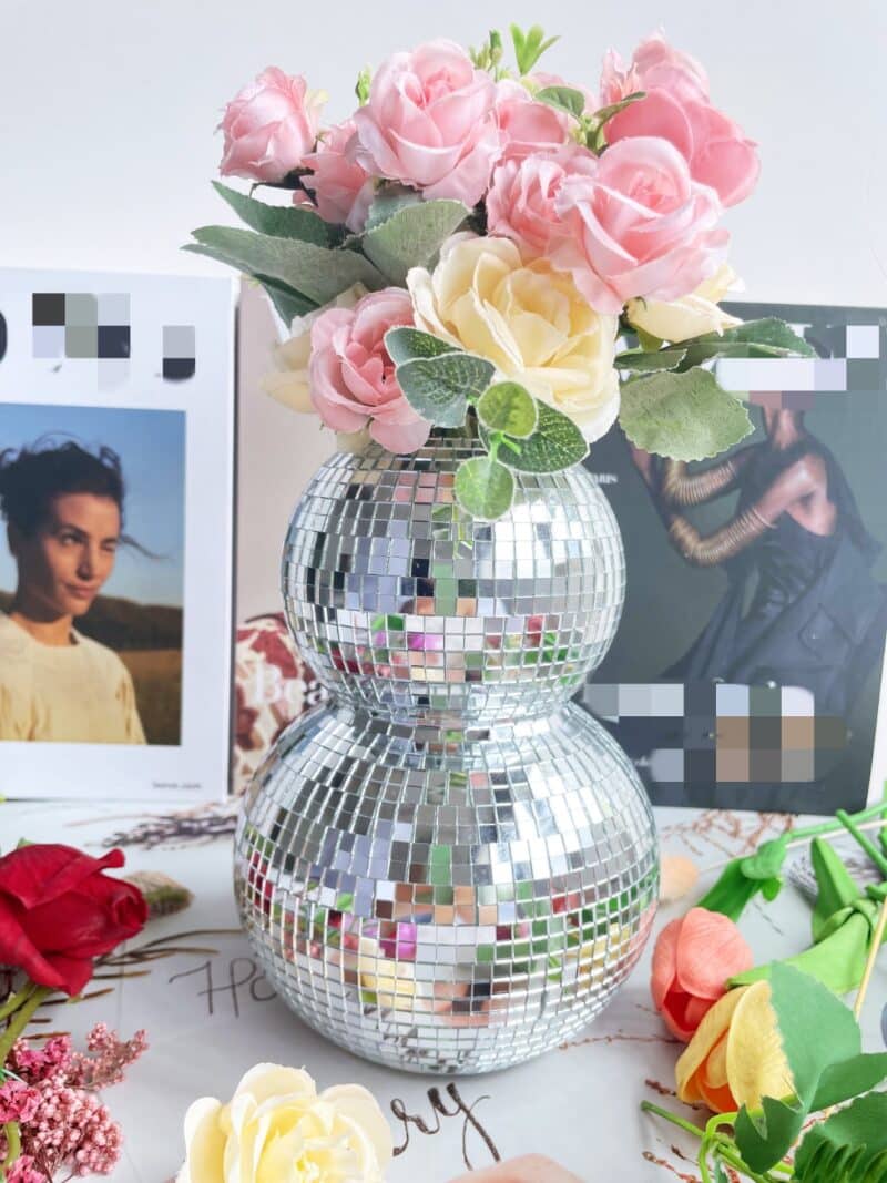 disco flower vase