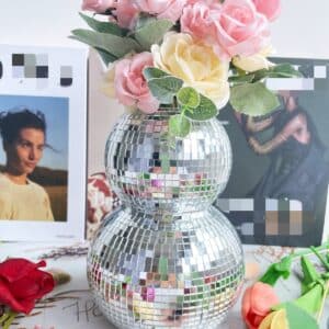 disco flower vase