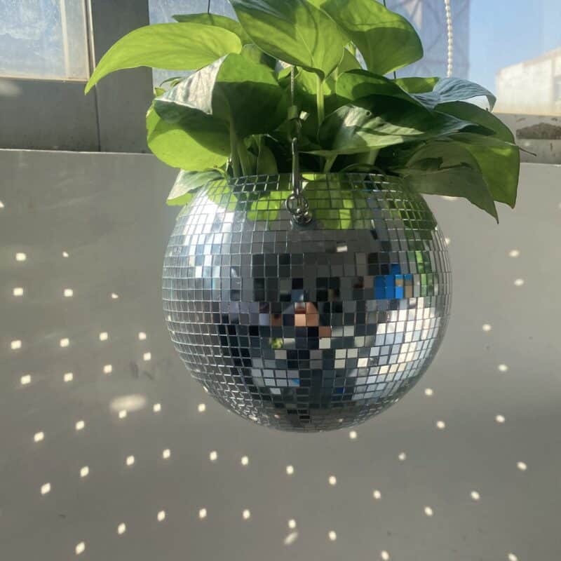 disco ball planter