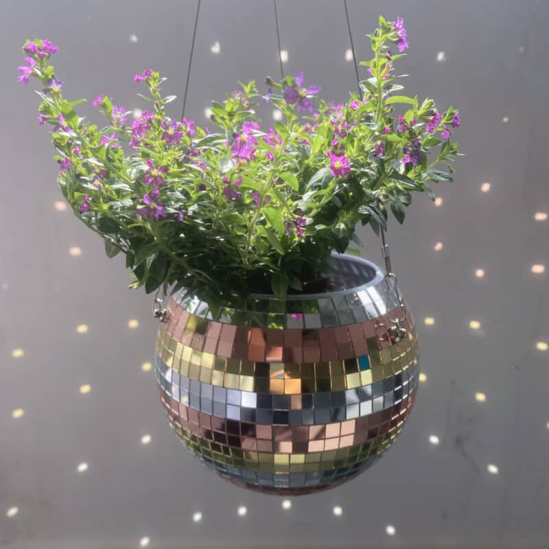 disco ball planter