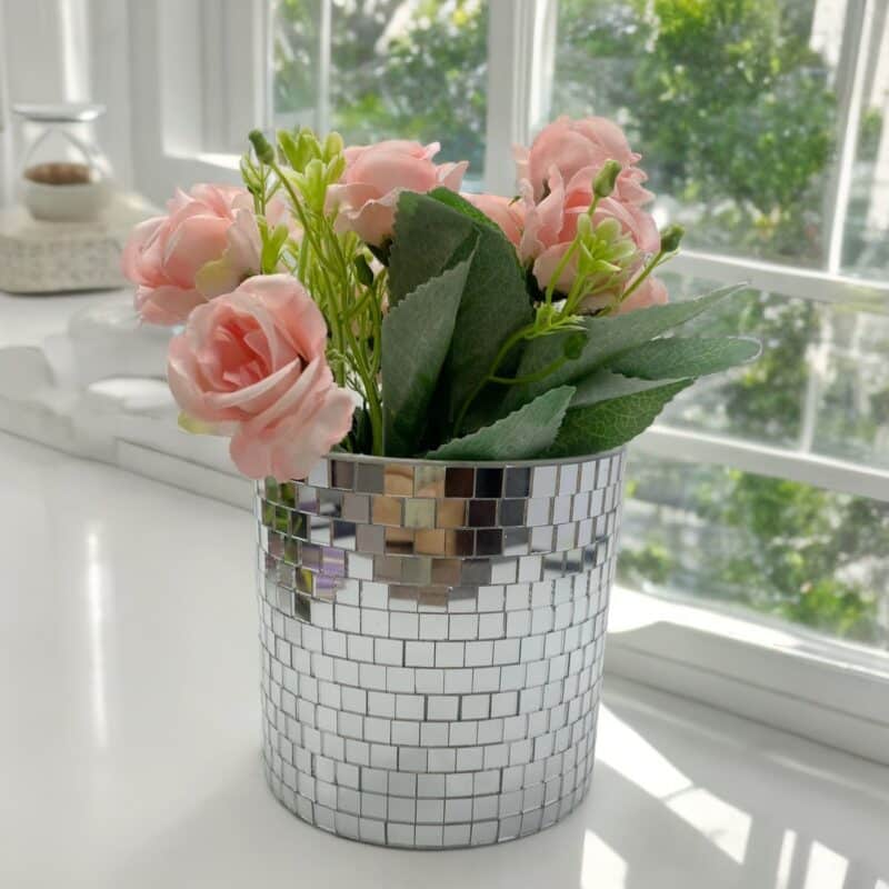 plastic disco flower pot