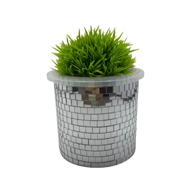 plastic disco flower pot