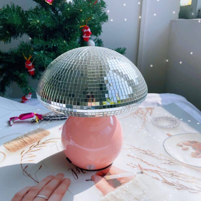 usb led disco mushroom decorative night lamp