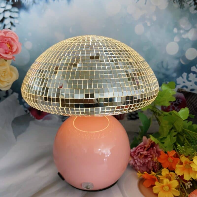 usb led disco mushroom decorative night lamp