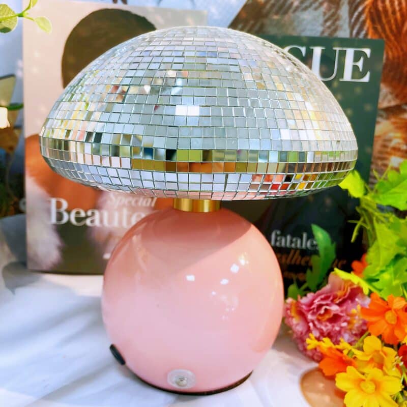 usb led disco mushroom decorative night lamp