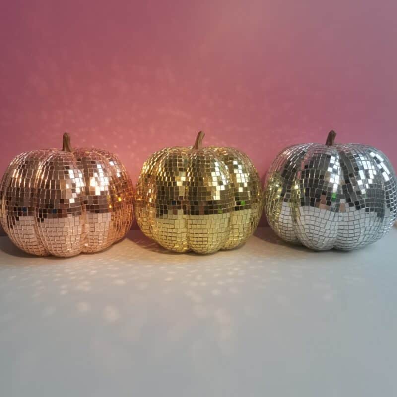 disco festive pumpkin home décor