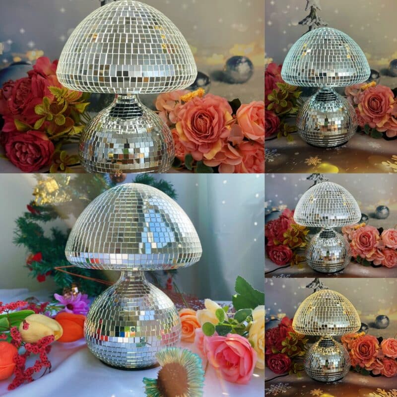 usb led disco mushroom decorative night lamp