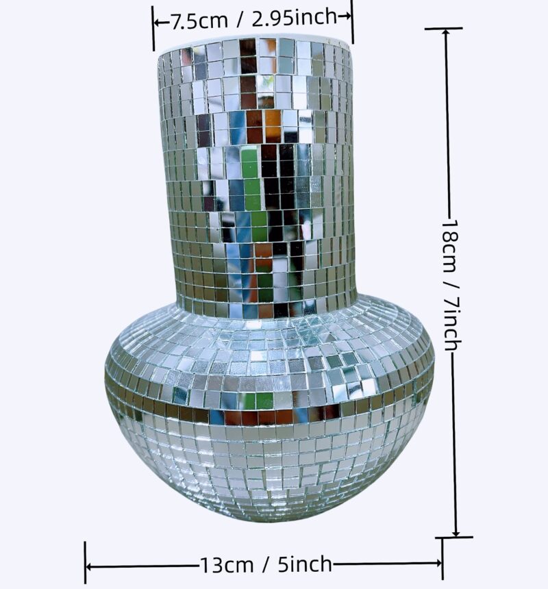 disco glass vase table top