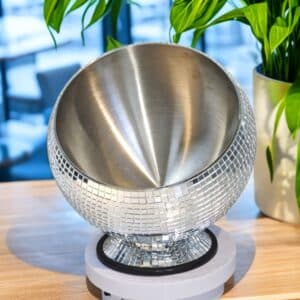 stainless steel multifunctional disco ashtray/trash can/ice bowl party decor