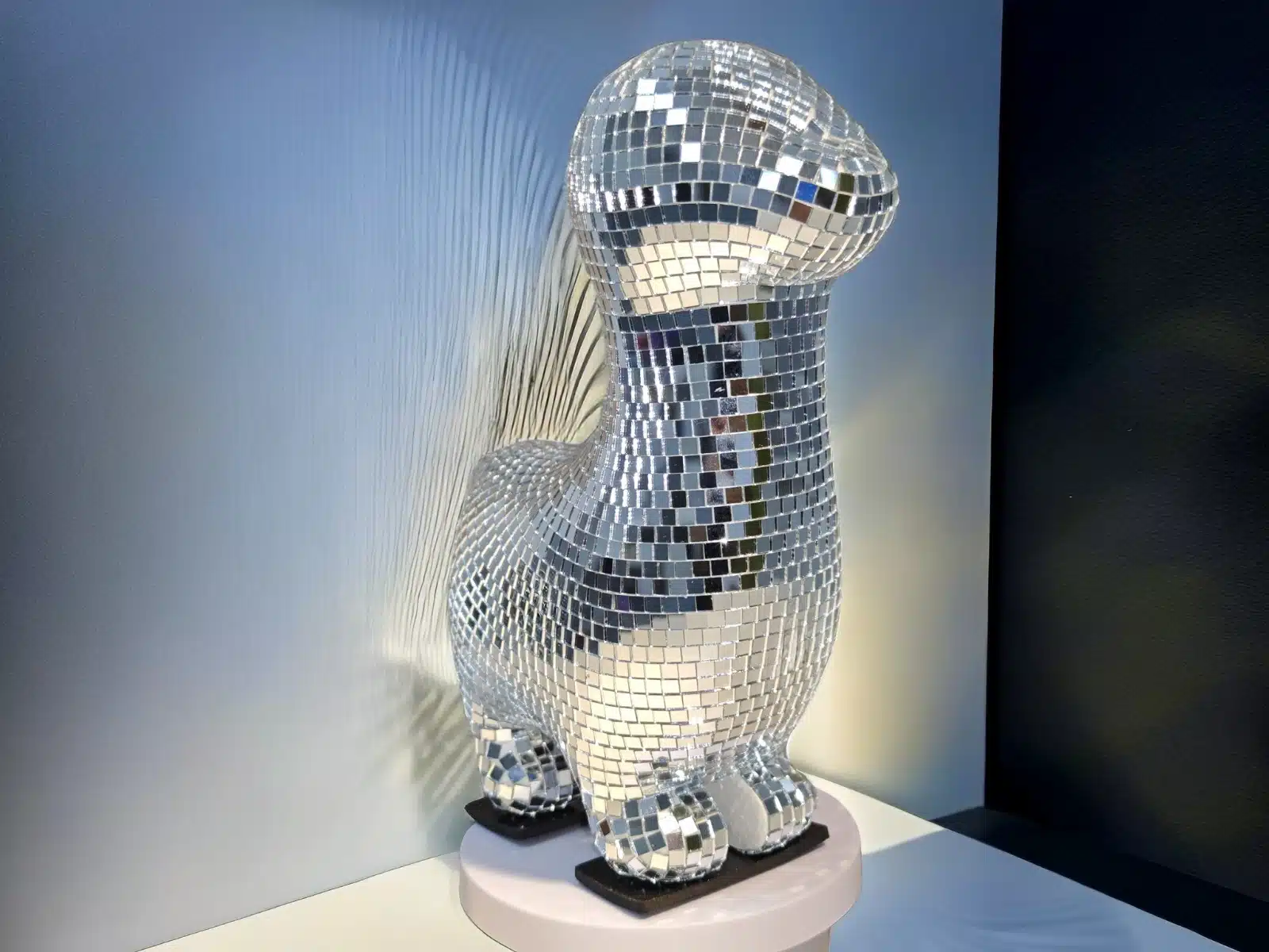 disco alpaca statue