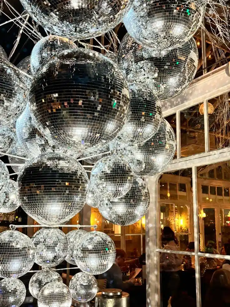 What was the first major event to use a disco ball?