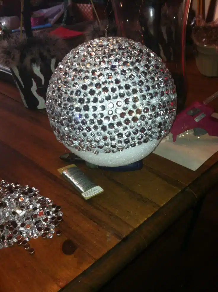How to upcycle old disco balls into unique furniture pieces