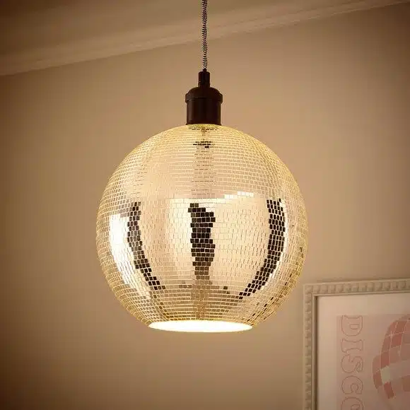 How to make a disco ball-inspired lampshade