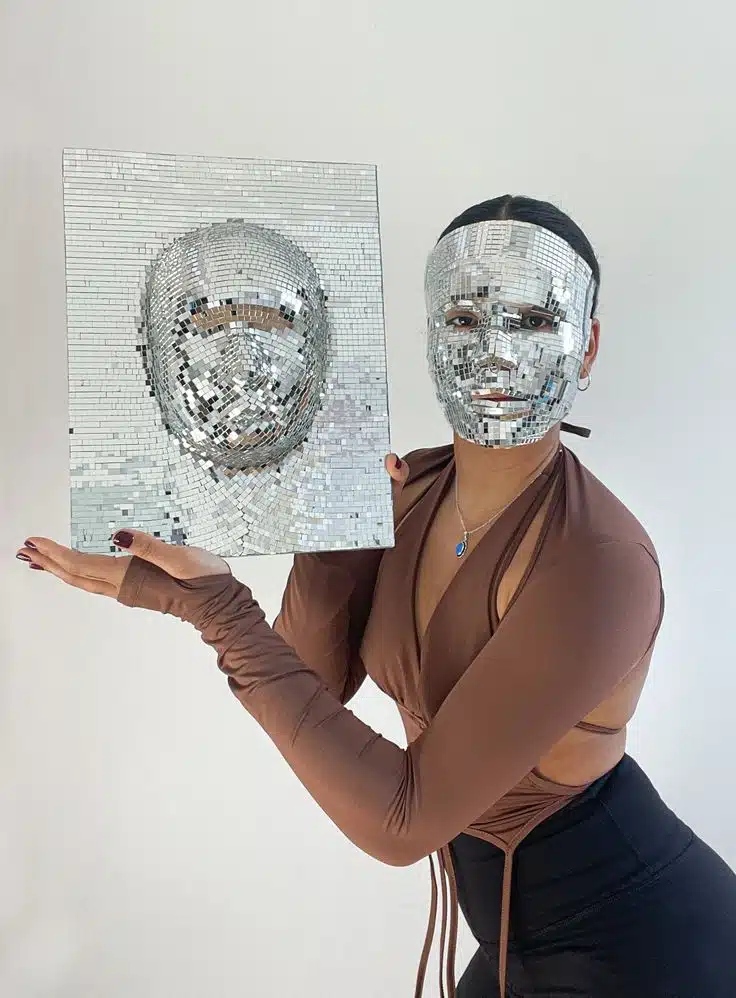 How to make a disco ball wall art display