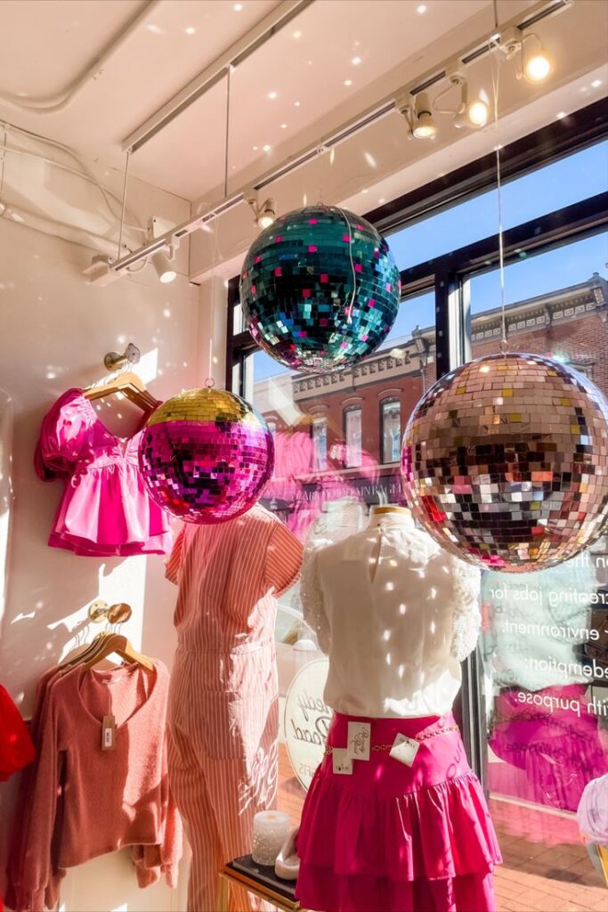 How to use disco balls in a retail store for an eye-catching display