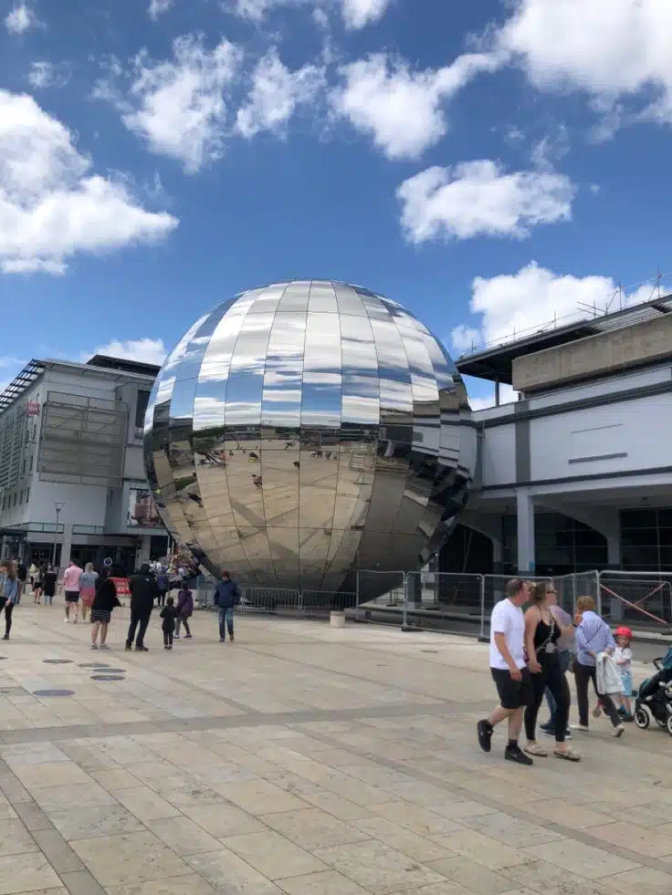 How much does the world’s largest disco ball weigh?
